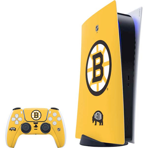 NHL Boston Bruins Solid Background PS5 Digital Edition Bundle Skin